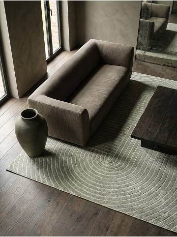 KADIMA DESIGN Outdoor-Teppich Geometrisch pflegeleicht Balkon Terrasse Outdoor in Grün