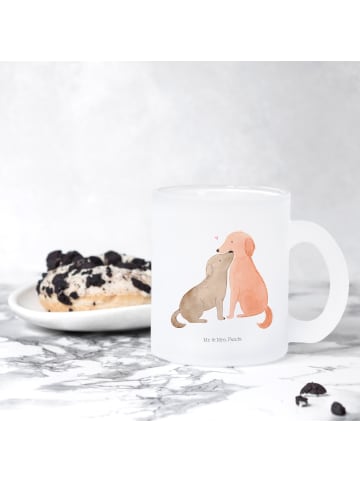 Mr. & Mrs. Panda Glasbecher Hunde Liebe ohne Spruch in Transparent