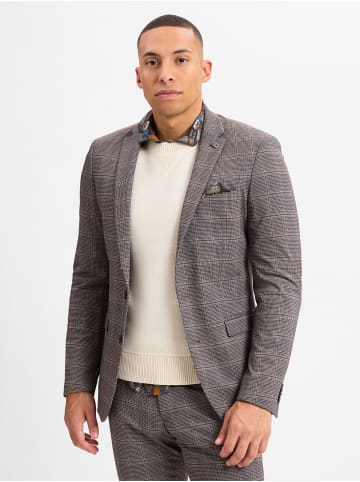 Finshley & Harding London Sakko Brixdon in braun hellgrau - 0001