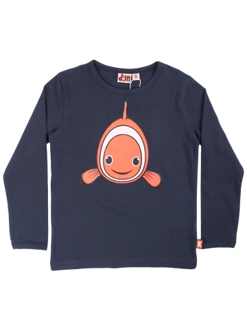Danefae Langarmshirt Clownfisch in Dunkelblau