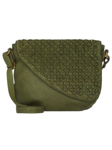 Greenland Nature Femi & Nine Umhängetasche Leder 24 cm in green