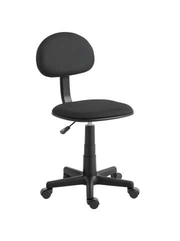 HOMCOM Bürostuhl-48L x 43B x 75-87H cm-Schwarz