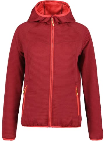 Icepeak Fleece-Kapuzenjacke ICEPEAK BERRYVILLE in Rot