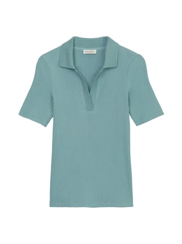 Marc O'Polo Ripp-Poloshirt regular in soft teal