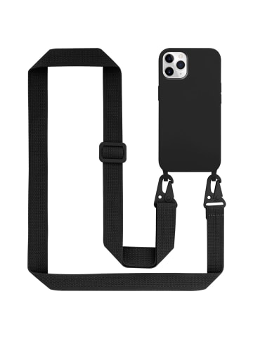 cadorabo Handykette für Apple iPhone 11 PRO Hülle in LIQUID SCHWARZ