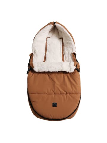 Kaiser Fleece-Fußsack Hoody 2.0 für Babyschale und Babywanne in braun