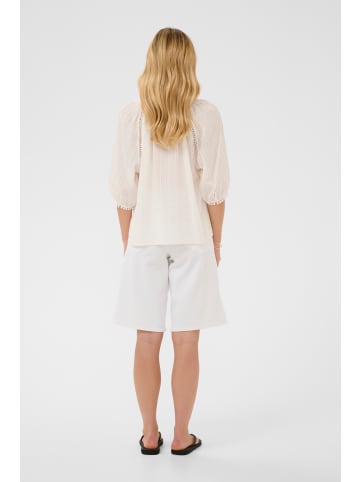 Cream Langarm-Bluse CRMinna Regular fit in Snow White
