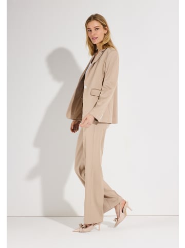 More & More leicht taillierter Business-Blazer in beige