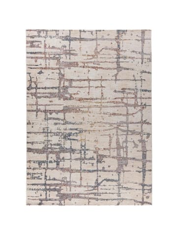 Kayoom Kurzflor Teppich Jaka 325 in creme - multi - rechteckig