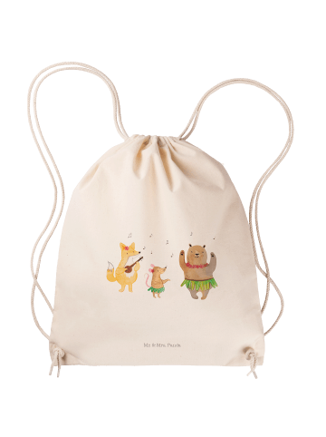 Mr. & Mrs. Panda Materialzug-Rucksack Waldtiere Aloha ohne Spruch in Creme
