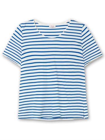 sheego Rundhalsshirt in ecru-gestreift