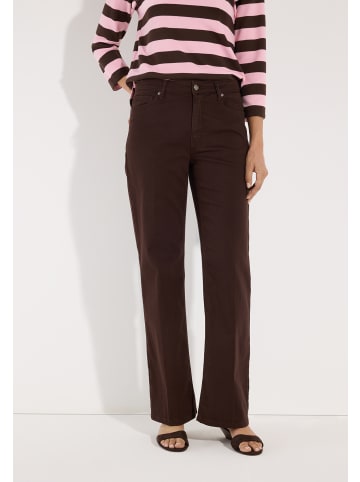 More & More moderne 5-Pocket Hose, Wide Leg in brown