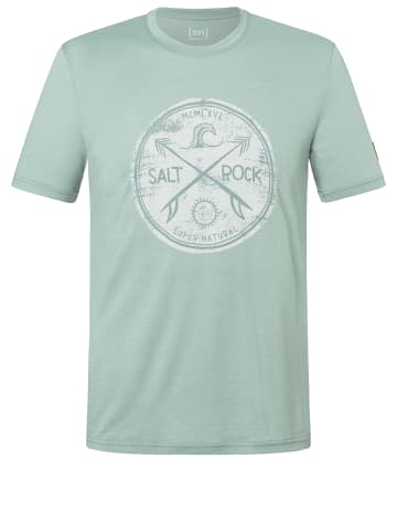super.natural Merino T-Shirt SALT & ROCK in Grün