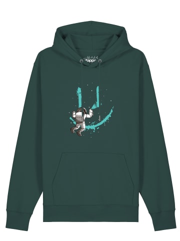 wat? Apparel Sweatshirt Graffiti Astronaut in Glazed Green