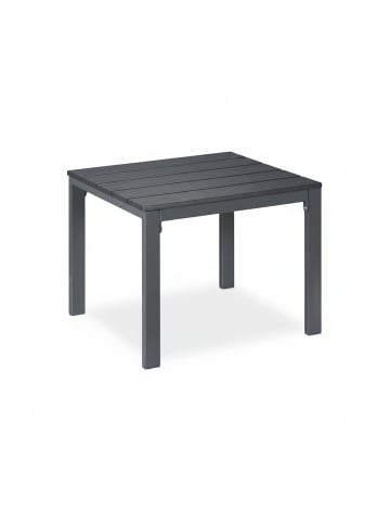 relaxdays Balkon-Beistelltisch in Grau - (B)52 x (H)39 x (T)48 cm