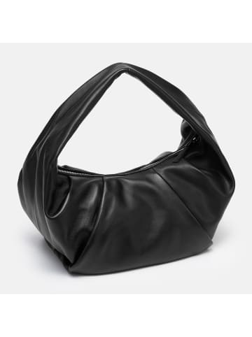 Les Visionnaires Greta Essential Schultertasche Leder 43 cm in black