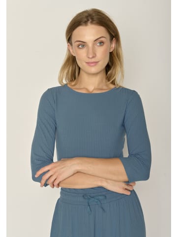 GreenBomb Longsleeve Basic in Schlammiges Blau