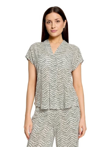 CARTOON Schlupfbluse mit V-Ausschnitt in Cream/Khaki