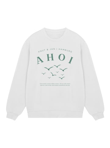 F4NT4STIC Sweatshirt Ahoi Möwe Knut und Jan in off-white
