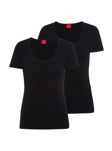 HUGO T-Shirt 2er Pack in Schwarz