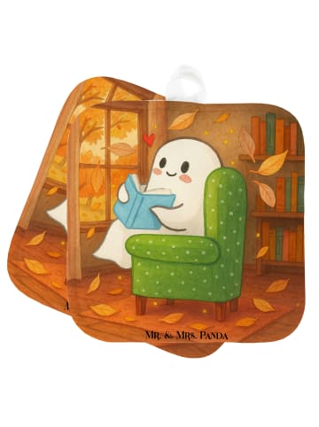 Mr. & Mrs. Panda Topfuntersetzer Gespenst  Buch  Design ohne Spruch in Weiß