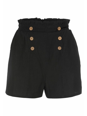 LASCANA Shorts in schwarz