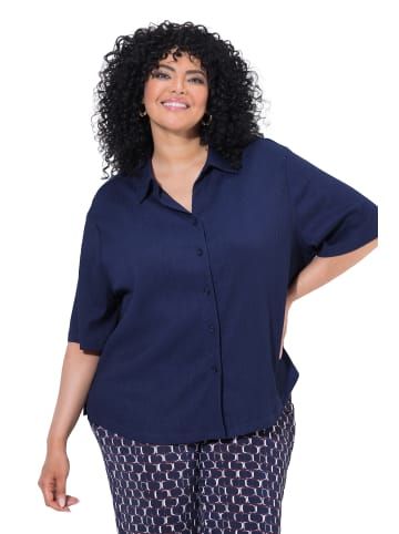 Ulla Popken Hemdbluse in marine