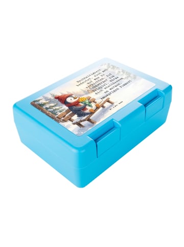 Mr. & Mrs. Panda Lunchbox Pinguin Winter Pommes Design mit Spruch in Weiß