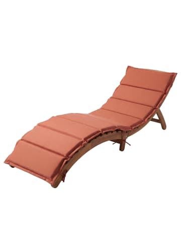 home24 Klappbare Gartenliege Yomi in Terracotta