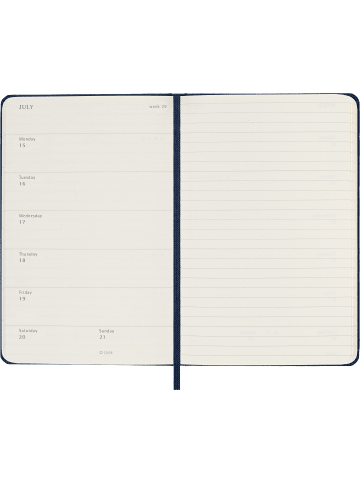 Moleskine 18 Monate Wochen Notizkalender 2023/2024 in Saphir