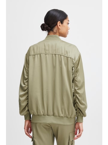 b. young BYESTO BOMBER JACKET - SATEEN Loose fit in Aloe