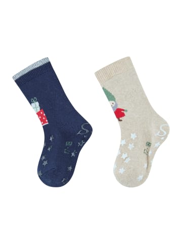 Sterntaler ABS Krabbelsocken 2er-Pack Wichtel in marineblau