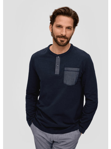 s.Oliver T-Shirt langarm in Blau