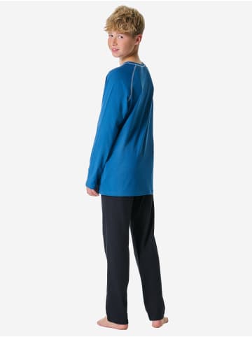 Schiesser Pyjama Nightwear 1 in Blau