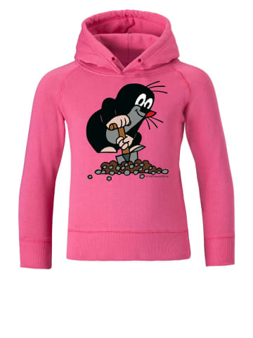 Logoshirt Kapuzensweatshirt Der kleine Maulwurf in Pink