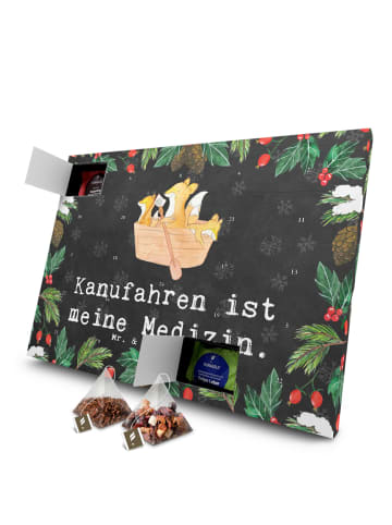 Mr. & Mrs. Panda Tee Adventskalender Fuchs Kanufahren mit Spruch in Kreidetafel