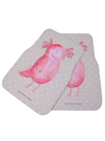 Mr. & Mrs. Panda Automatte Axolotl Glücklich ohne Spruch in Grau Pastell