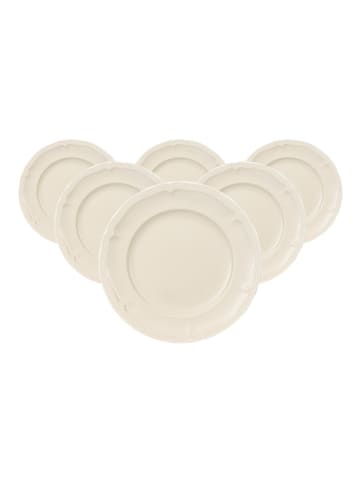 Villeroy & Boch 6er Set Brotteller Manoir in ø 17,4 cm in weiß