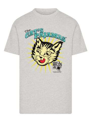 F4NT4STIC T-Shirt Puss N Boots The Cats Pajamas Vintage Art in grau meliert