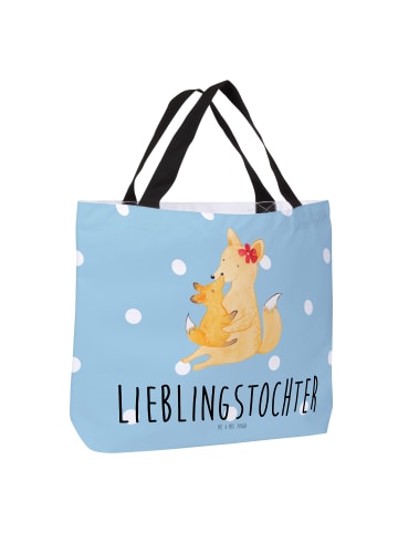 Mr. & Mrs. Panda Schultasche Fuchs Mama mit Spruch in Blau Pastell