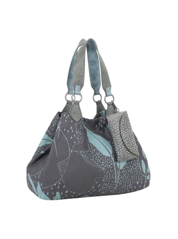Fritzi aus Preußen Izzy Medium Limited Leaves Schultertasche 42 cm in anthra ice
