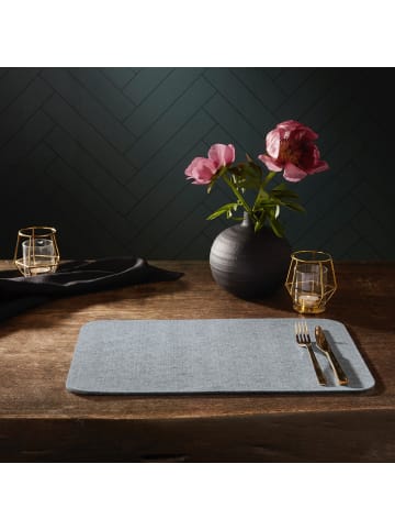 Erwin Müller Filz Tischset 4er-Pack Beja in hellgrau