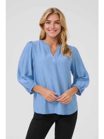 Kaffe Langarm-Bluse KAlui Regular fit in Silver Lake Blue CC