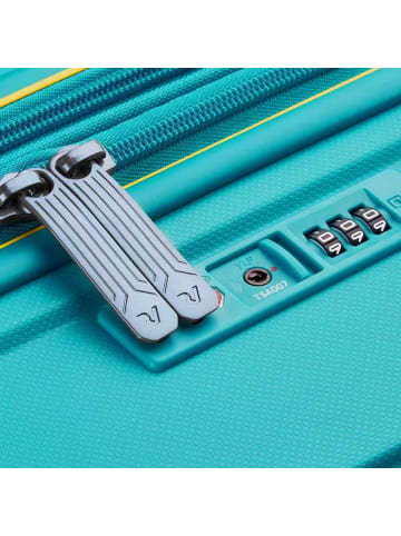 Roncato B-Flying Move 4 Rollen Kofferset 3-teilig mit Dehnfalte in turchese