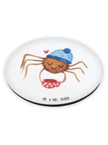 Mr. & Mrs. Panda Pinnwand Magnet Spinne Agathe Kaffee ohne Spruch in Weiß
