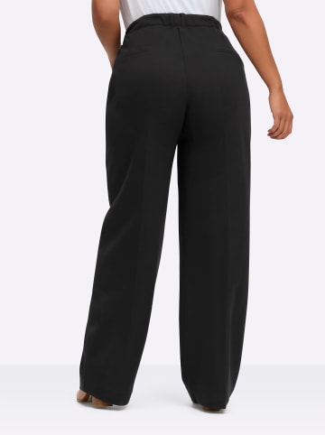 sheego Jerseyhose in schwarz