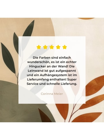 MuchoWow Leinwand Bilder Rostfarben