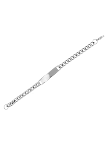 Adeliás Damen Armband – Panzerarmband aus Edelstahl 18 cm in silber