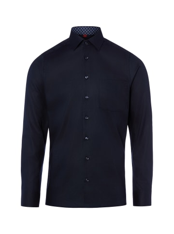 Finshley & Harding Businesshemd Easy Care in marine