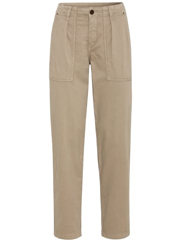 Camel Active Casual Worker Pants in Relaxed Fit in Beige